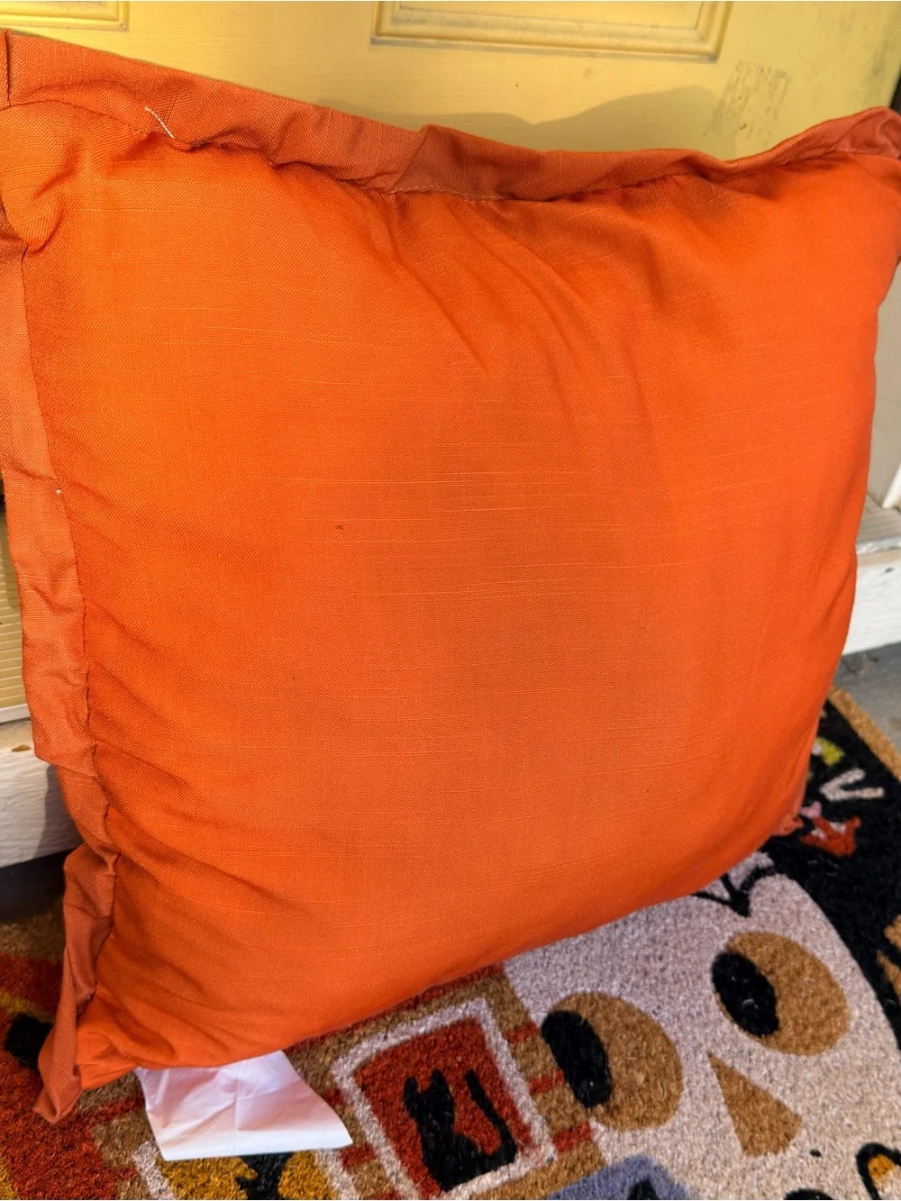 Jack-O’-Lantern Pumpkin Halloween Throw Pillow 20x20